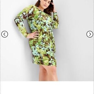 Gabriella Karefa-Johnson X Target future collective rouched body con dress sz L